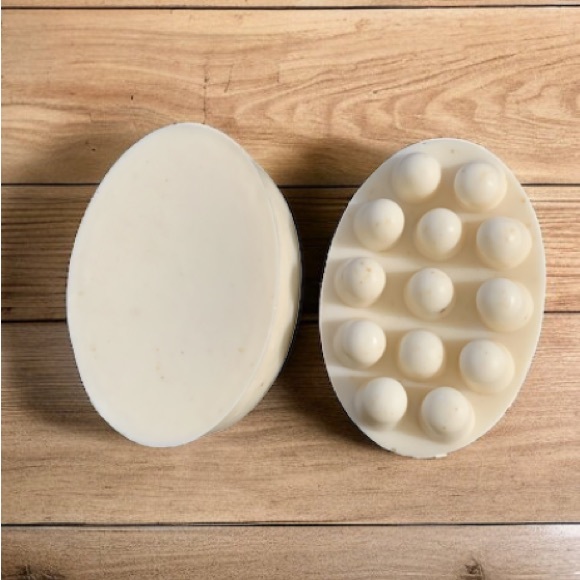 1 - Hand Crafted Oatmeal Honey & Milk Massage Soap Bar - Picture 3 of 5